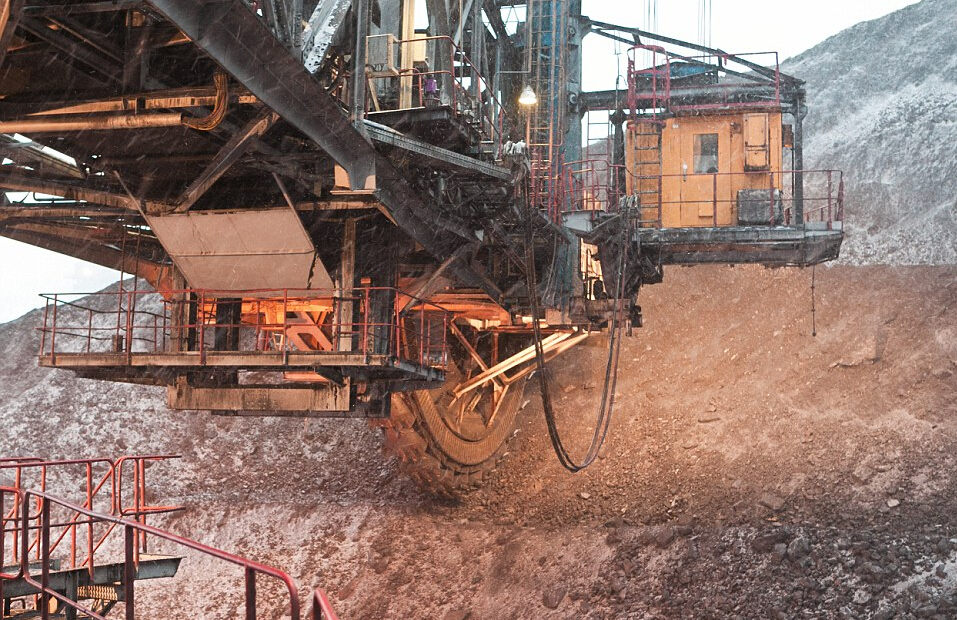 kazakhstan coal mine bucket wheel excavator