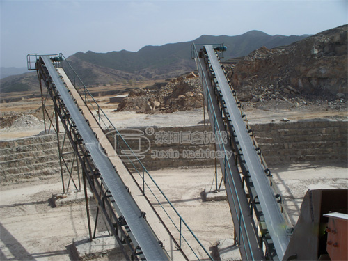 sand making production line belt conveyor
