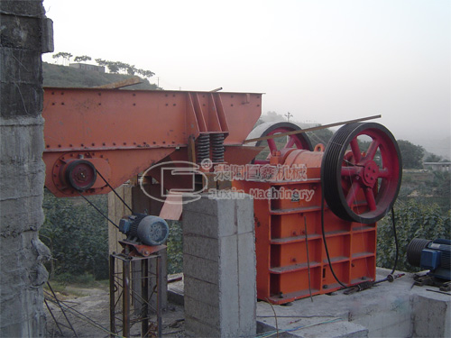 stone making production line jaw crusher
