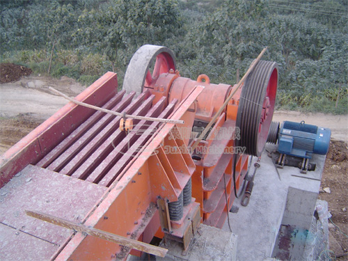 stone making production line vibrating feeder