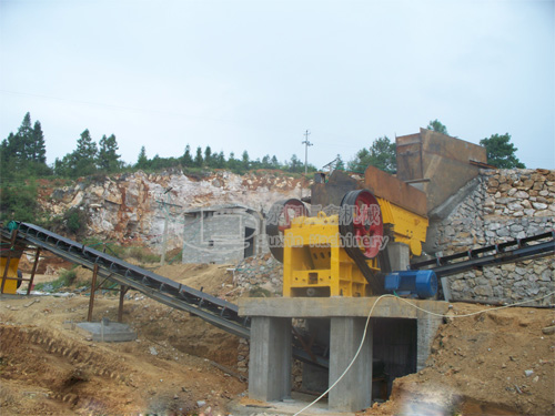 stone making production line jaw crusher