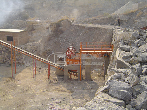 stone making production line jaw crusher