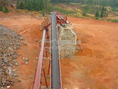 stone making production line screen conveyor